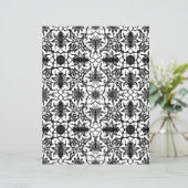 アールヌーボー中国のパターン、白黒 (スタンド正面)