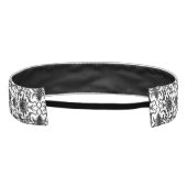 アールヌーボー中国のパターン – 白黒 アスレチックヘッドバンド (裏面)