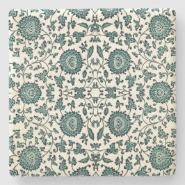 アールヌーボー中国の花柄の再現 ストーンコースター