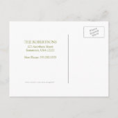 アールヌーボー住所変更はがき 案内ポストカード (裏面)