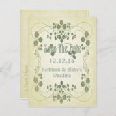 アールヌーボー保存 案内ポストカード (正面/裏面)