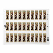 アールヌーボー元司書蔵書票書名 ラベル (フルシート)