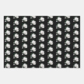 アールヌーボー北極白キツネ ラッピングペーパーシート (正面3)