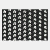 アールヌーボー北極白キツネ ラッピングペーパーシート (正面)