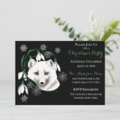 アールヌーボー北極白キツネ 招待状 (スタンド正面)