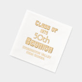 アールヌーボー卒業記念懇親会#1 箔ナプキン (左)