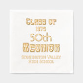 アールヌーボー卒業記念懇親会#1 箔ナプキン (正面)