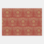 アールヌーボー古本表紙 ラッピングペーパーシート (正面3)