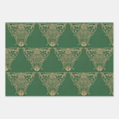 アールヌーボー古本表紙 ラッピングペーパーシート (正面)