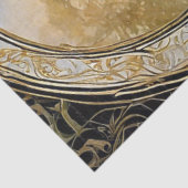 アールヌーボー城フローラブルーn金ゴールドエフェメラ2B 薄葉紙 (詳細)