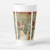 アールヌーボー女子アフランスのールアンリ・リヴェモント・ロット カフェラテマグ (正面)