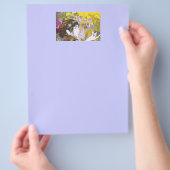 アールヌーボー女性 チラシ (手)