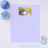 アールヌーボー女性 チラシ (シングル)