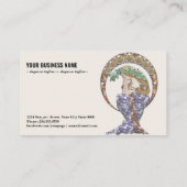 アールヌーボー女性y6776 名刺 (裏面)