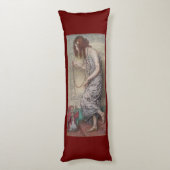 アールヌーボー姫とサル絵画の娘 ボディピロー (裏面 (縦))
