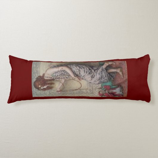 アールヌーボー姫とサル絵画の娘 ボディピロー (正面)