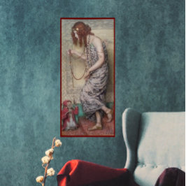 アールヌーボー姫とサル絵画の娘 ポスター