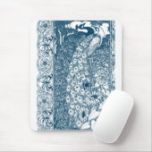 アールヌーボー孔雀 マウスパッド (マウス)