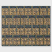 アールヌーボー孔雀 ラッピングペーパー (フラット)