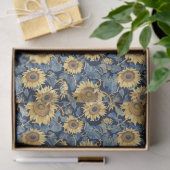 アールヌーボー小さなひまわり – 10lb、17 x 23" 薄葉紙 (ギフト)