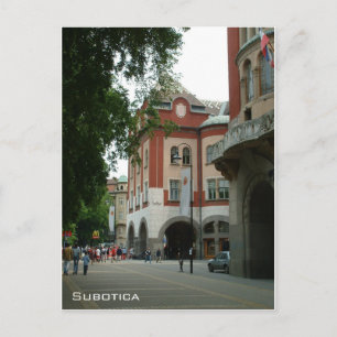 アールヌーボー市役所- Subotica ポストカード