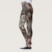 アールヌーボー幾何学ヴィンテージ レギンス (左)