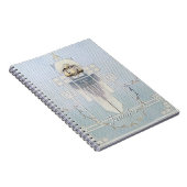 アールヌーボー幾何学模様のカラットリニアフラワー ノートブック (右側)