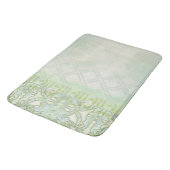 アールヌーボー幾何学模様ミントアクアバスデコール バスマット (アングル)