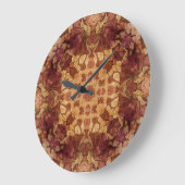 アールヌーボー幾何学模様。 ラージ壁時計 (傾斜)