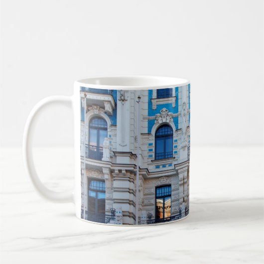 アールヌーボー建築(ラトビア、リガ) コーヒーマグカップ (左)