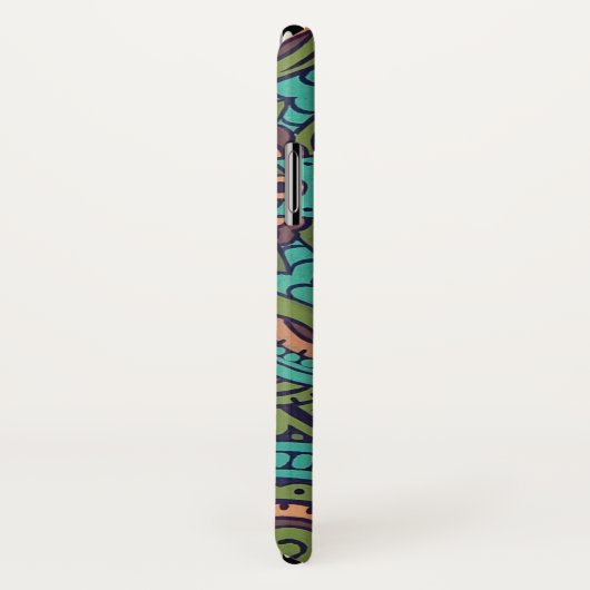 アールヌーボー抽象芸術アートクリストファードレッサーティール(緑がかった色) Case-Mate iPhoneケース (裏面/右)