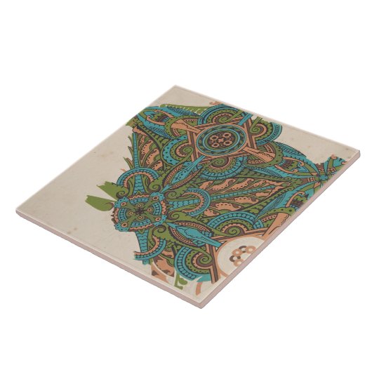 アールヌーボー抽象芸術アートクリストファードレッサー タイル (側面)