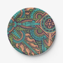 アールヌーボー抽象芸術ティール（緑がかった色）クリストファー・ドレッサー