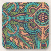 アールヌーボー抽象芸術模様クリストファー・ドレッサー コースター (正面)