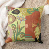 アールヌーボー抽象芸術 クッション (ブランケット)