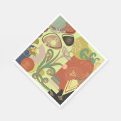 アールヌーボー抽象芸術 スタンダードランチョンナプキン (角)