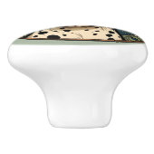 アールヌーボー斑猫 セラミックノブ (側面)