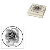 アールヌーボー星形五角形ドラゴン ラバースタンプ (押印)