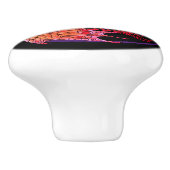 アールヌーボー星形五角形竜 セラミックノブ (側面)