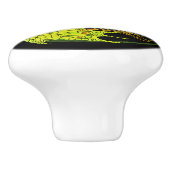 アールヌーボー星形五角形竜 セラミックノブ (側面)