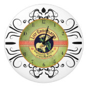 アールヌーボー時計広告 セラミックノブ (正面)