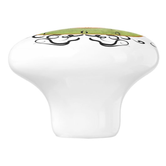 アールヌーボー時計広告 セラミックノブ (側面)