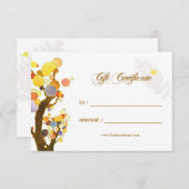 アールヌーボー木工商品券 (正面/裏面)