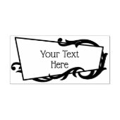 アールヌーボー枠 ラバースタンプ (インプリント)