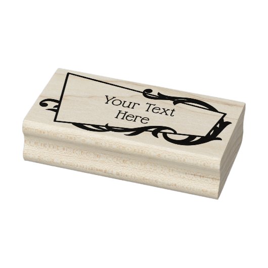 アールヌーボー枠 ラバースタンプ (スタンプ)