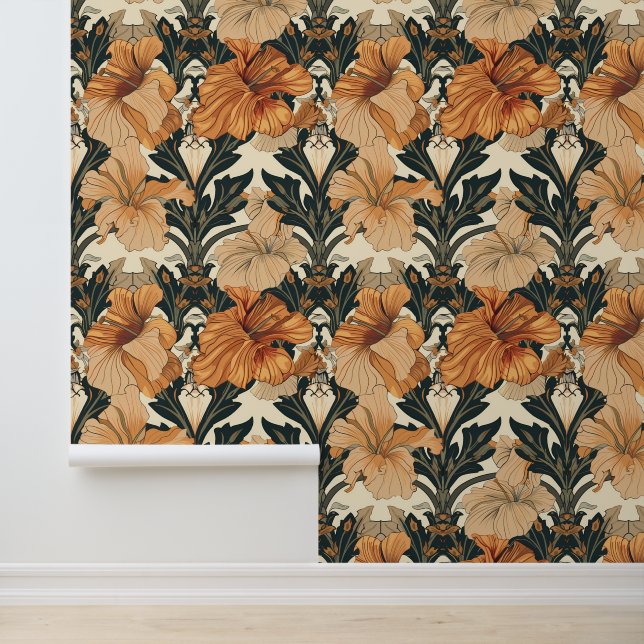 アールヌーボー桃の花 壁紙 (アプリケーション)