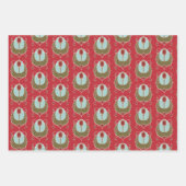 アールヌーボー模様 ラッピングペーパーシート (正面)