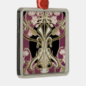 アールヌーボー模様#2 メタルオーナメント (右)