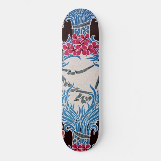 アールヌーボー模様#6 スケートボード (正面)