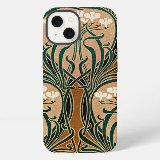 アールヌーボー模様#9 iPhoneケース (裏面)